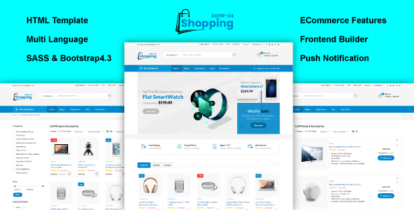 Ecommerce HTML Template ASHTMLE12