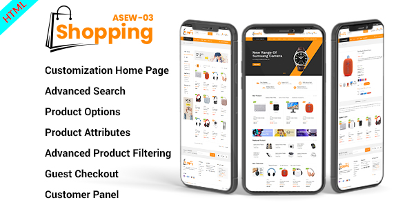 Ecommerce HTML Template ASHTMLE11